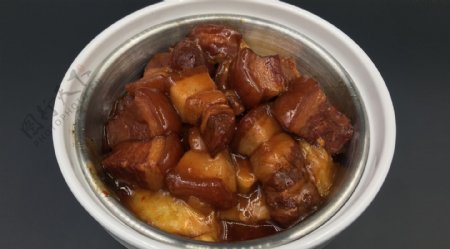 红烧肉传统中华美食餐饮小碗菜图