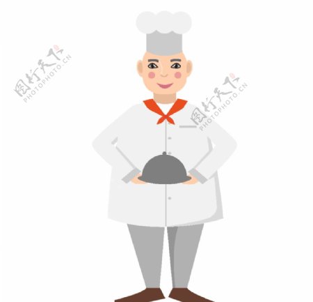 男性厨师插画