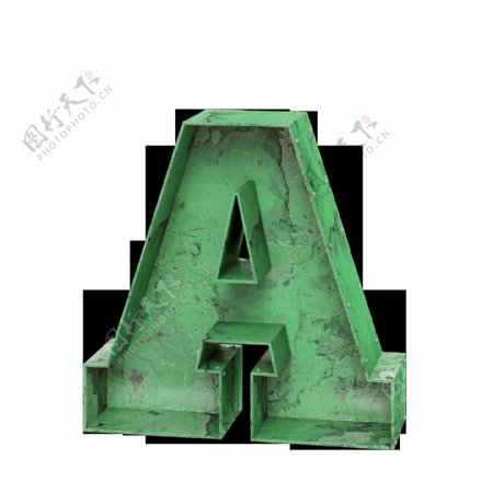 3D立体字母A