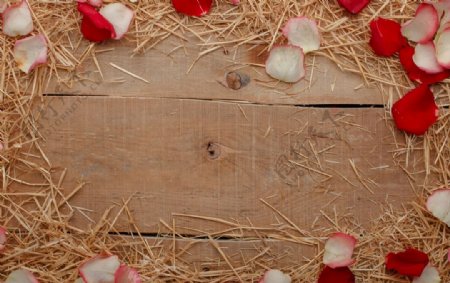 木板秸秆花瓣模板賀卡花