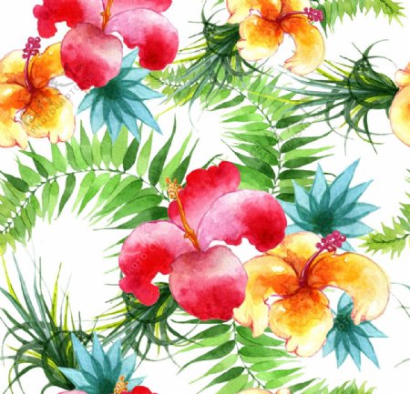 彩绘热带植物