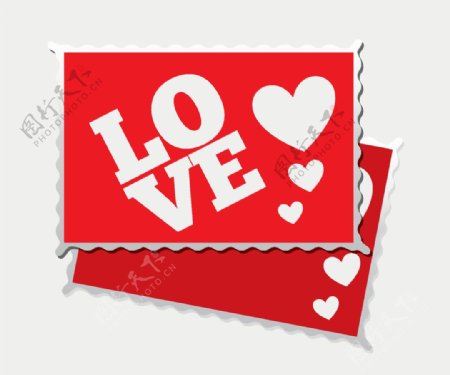 卡片设计情人节爱情背景设计
