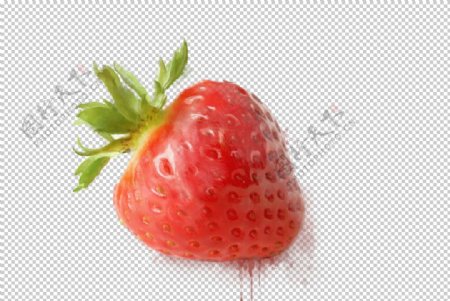 草莓水果饮品海报合成素材