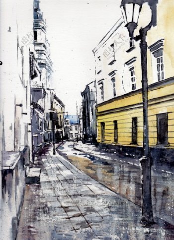 街景油画
