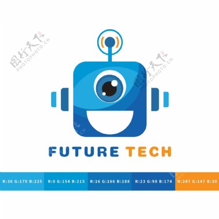未来科技logo设计