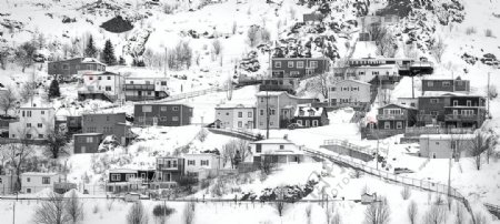 村庄雪景