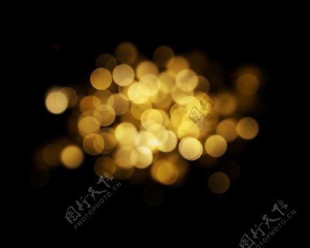金色光斑粒子