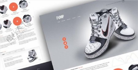 鞋服网站网页设计模板