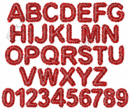 创意英文字母数字设计