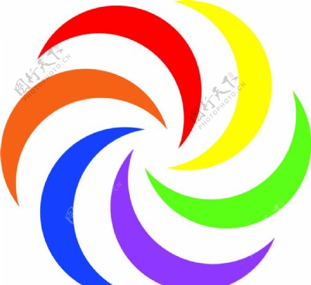 七彩月牙logo