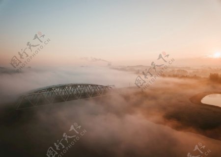 悬索桥风景图图片