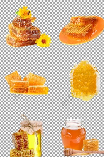 蜂蜜与蜂巢板图片