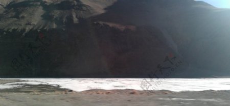高山冰川雪地风光图片