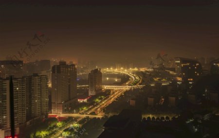 南宁市城市灯光夜景图片