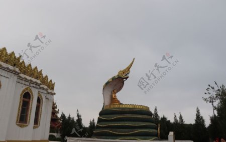白马寺缅甸风格佛殿图片