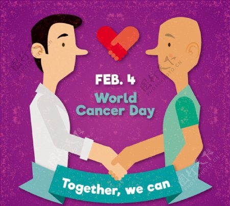 创意世界癌症日图片