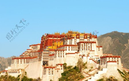 西藏旅游风景背景海报素材图片