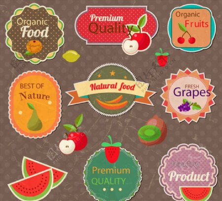 水果标签设计图片