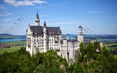 德国巴伐利亚新天鹅城堡图片