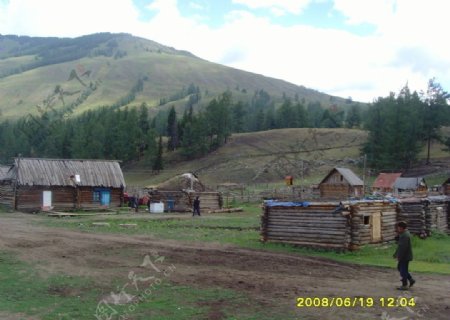 新疆图瓦人居住村庄图片