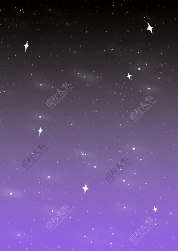 原创紫色星空元素背景壁纸设计图片