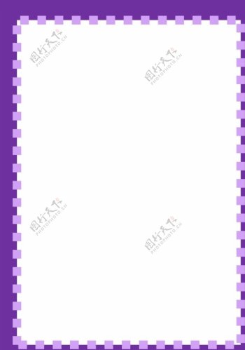 紫色几何边框相框背景图片