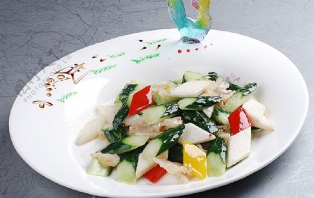 豫菜橄榄油青瓜海蜇图片