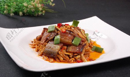 北京菜萝卜干炒腊肉图片