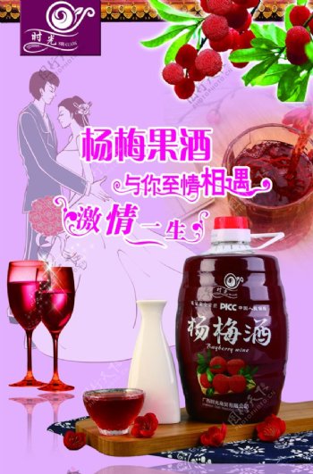 杨梅酒图片