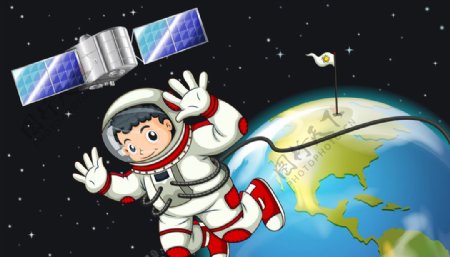 卡通宇航员图片