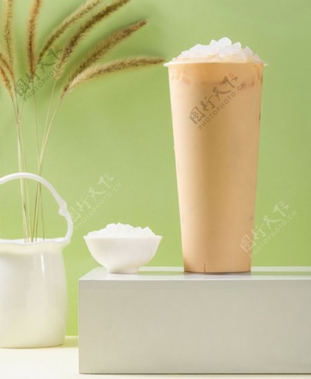 椰果奶茶图片