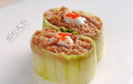 日韩料理吞拿鱼沙律图片