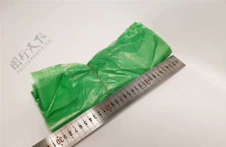 绿色塑料袋图片