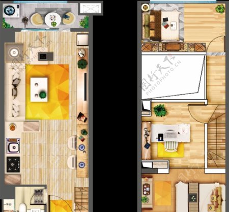 loft公寓户型图图片