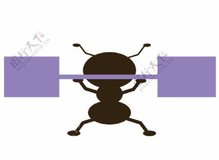 卡通Q版蚂蚁图片