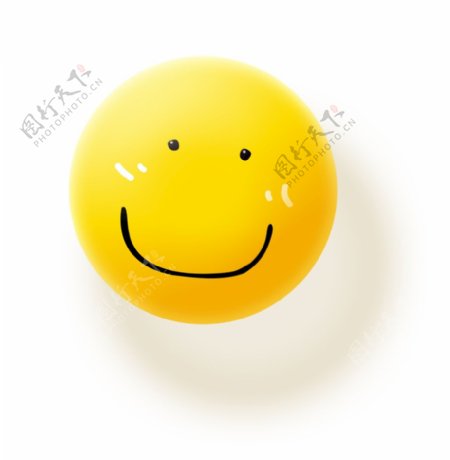 小黄球微笑图片
