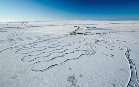 冰雪赛道湖面冰面图片