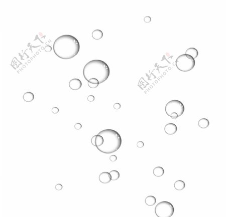 白色透明泡泡元素图片