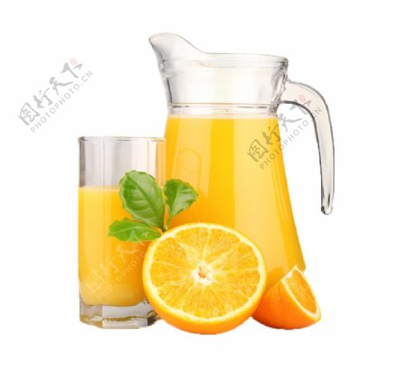 橙汁免扣素材图片