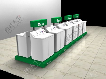 麦勒电器洗衣机展台模型