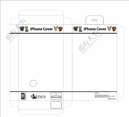 iPhone44S手机壳包装图片