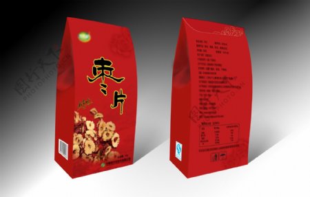 红枣片包装盒设计