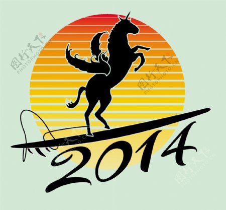 2014马年设计图片