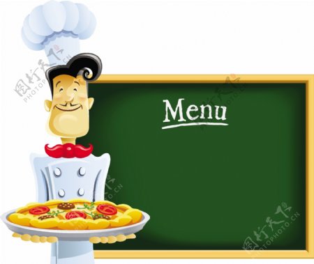 卡通厨师和服务员的图像05矢量素材