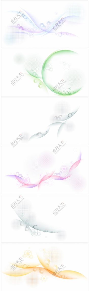 韩式花纹线条背景