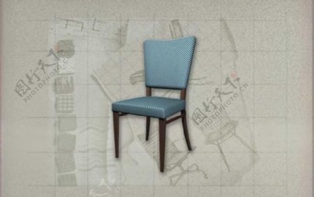 酒店风格家具椅子B0273D模型