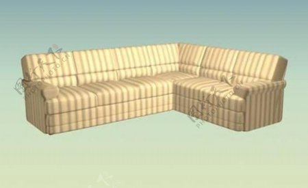 当代现代家具沙发3D模型B050