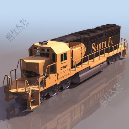 EMDSD40火车模型03