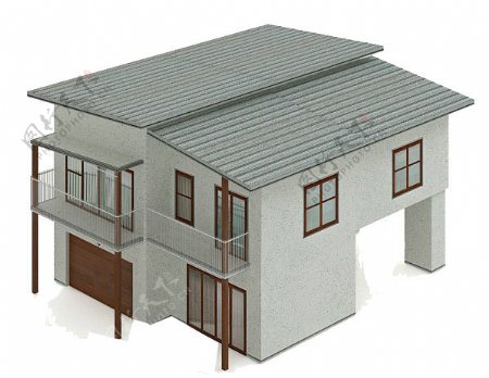 农村别墅3d模型
