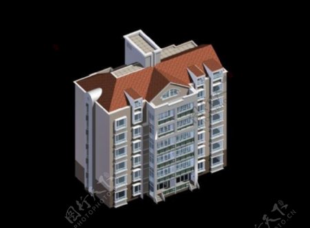 摩天大厦建筑模型3d设计